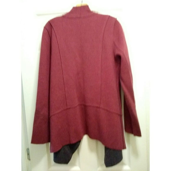 EILEEN FISHER DRAPED FRONT  MOTO JACKET - Picture 5 of 6